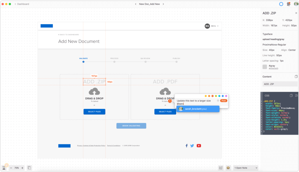 Paid Prototype Design Tool - Zeplin