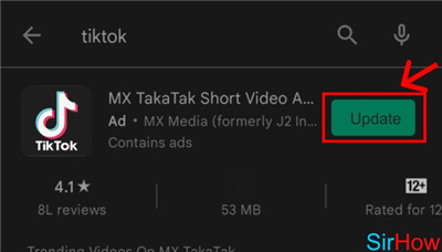 Upload TikTok on Android