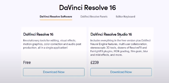 Upgrade to DaVinci Resolve Studio