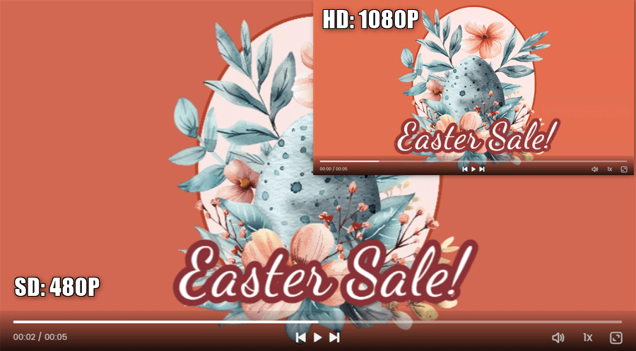 Upscale SD to HD