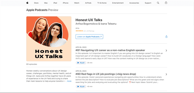 Honest UX Talks Overview