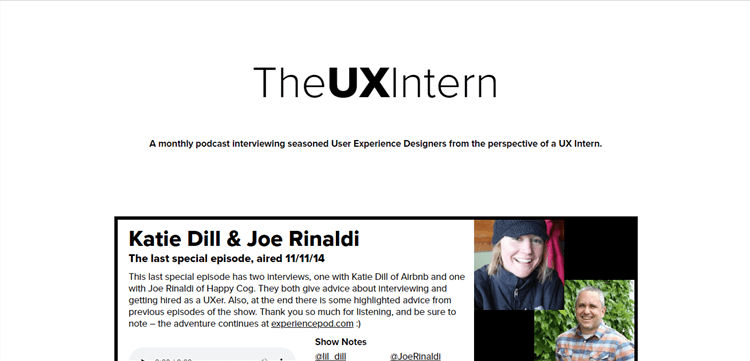 The UX Intern Overview