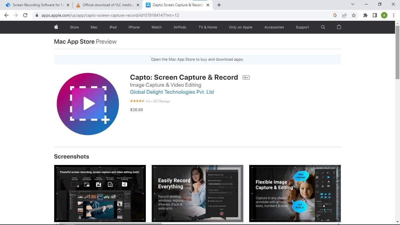 Video Capture Software Mac - Capto