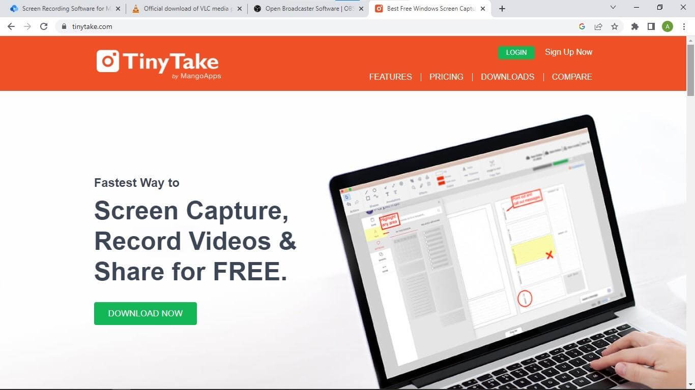 Video Capture Software Mac - TinyTake