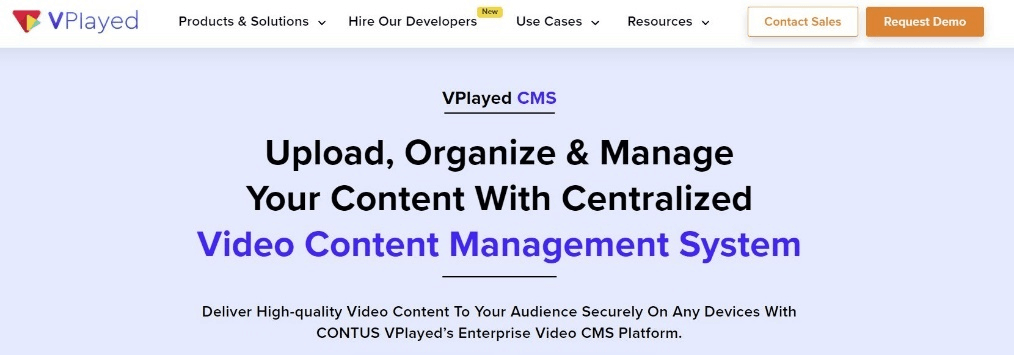 Video Content Management System - Vplayed