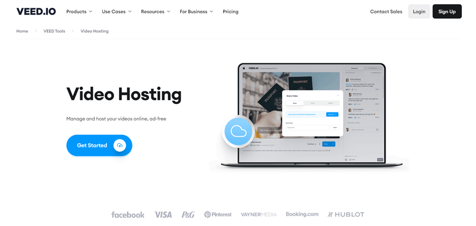 Best Video Hosting Sites - VEED.io