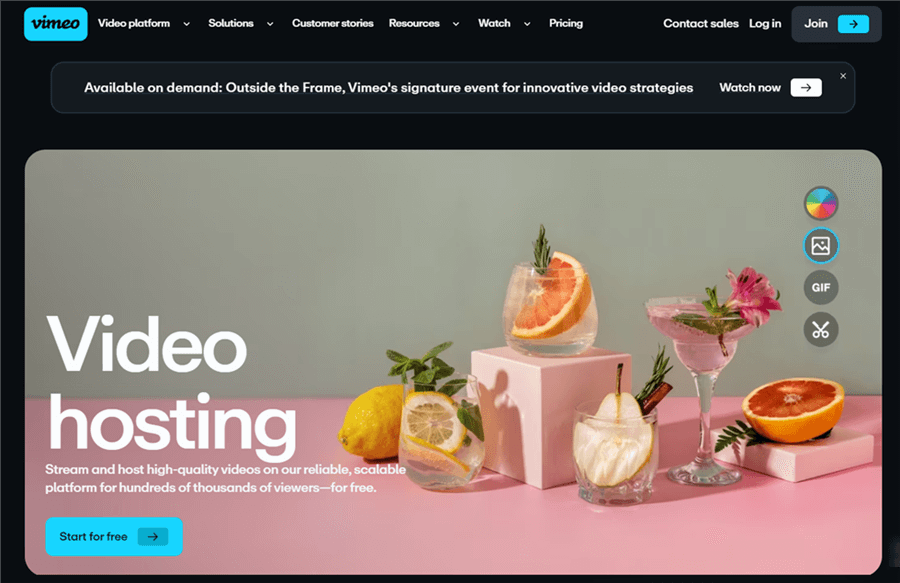 Best Video Hosting Sites - Vimeo