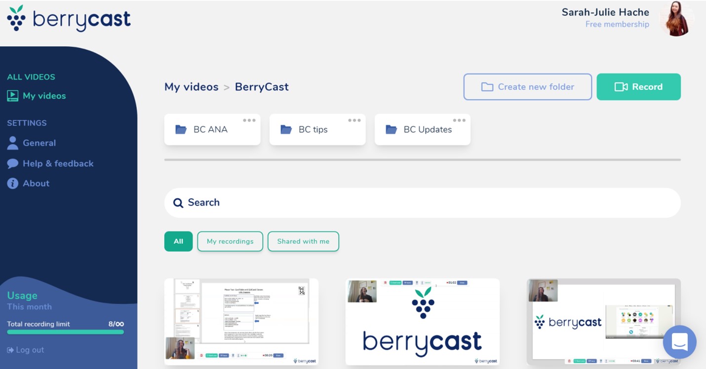 Video Prospecting Tool - Berrycast