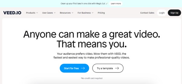 Video Zoom Editor - VEED.IO