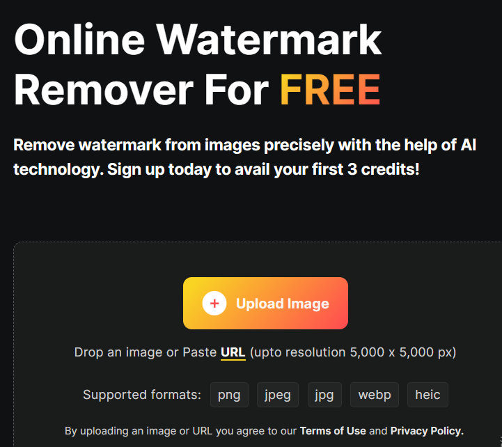 WatermarkRemover.io Interface