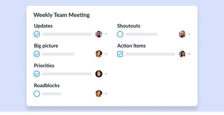 Weekly Team Meeting Agenda