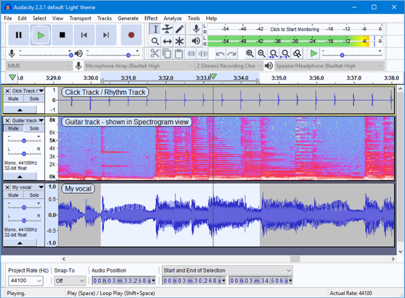 Windows Voice Recorder - Audacity