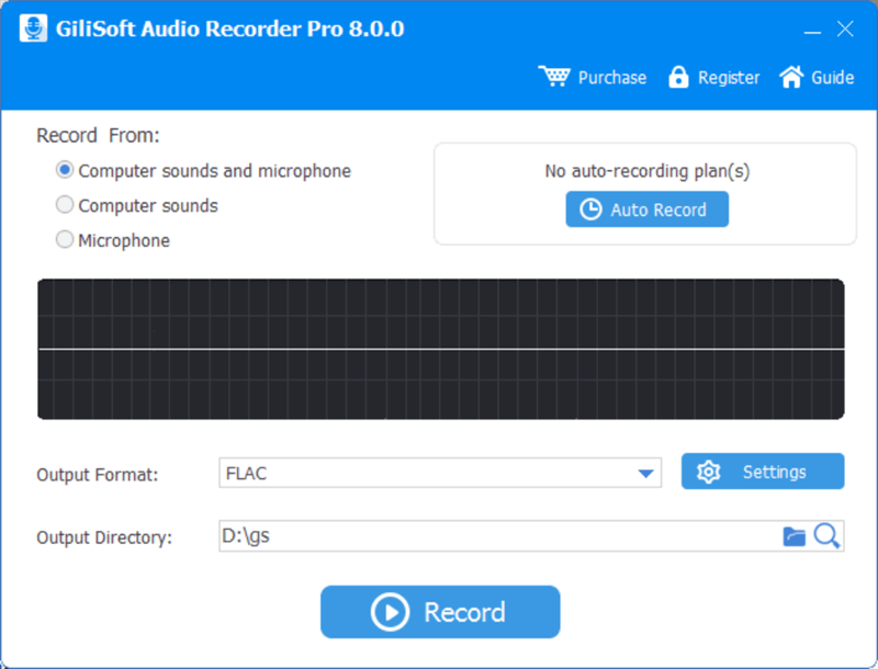 Windows Voice Recorder - Gilisoft Audio Recorder Pro