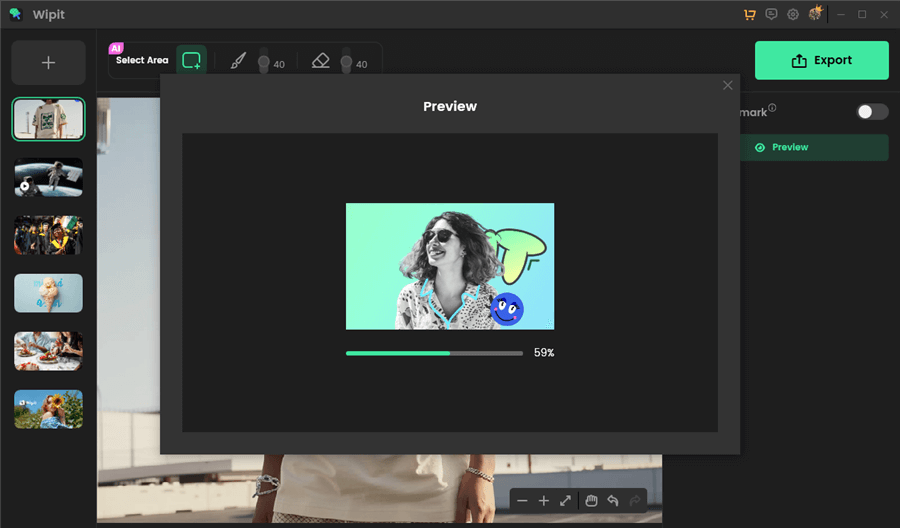 Preview Canva Watermark Removal Effect