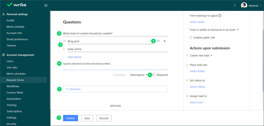 Wrike Custom Request Forms