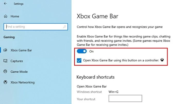 Open Xbox Game Bar