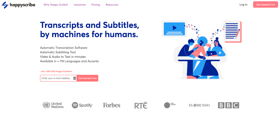 YouTube Video Transcript Generator - Happy Scribe