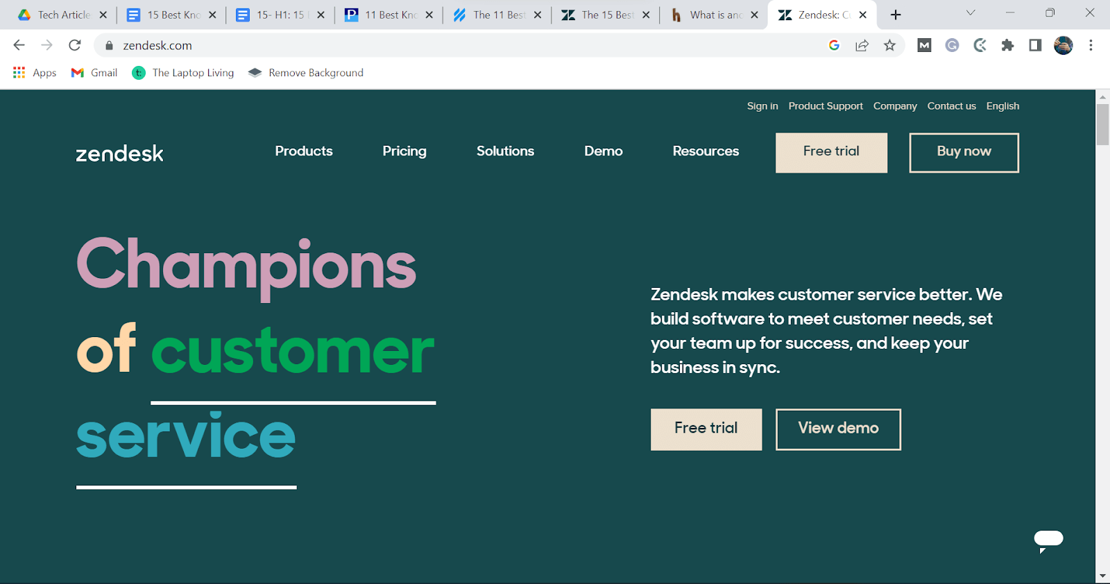 Zendesk Website