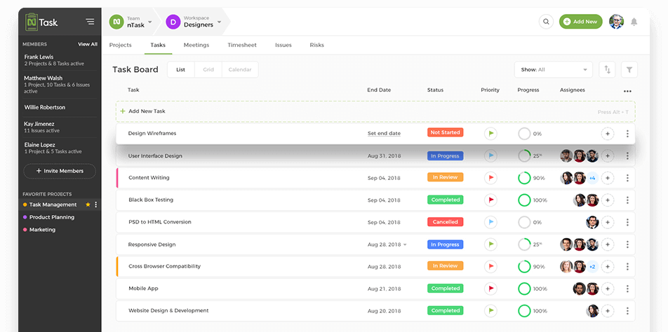 Zoho Alternative - nTask