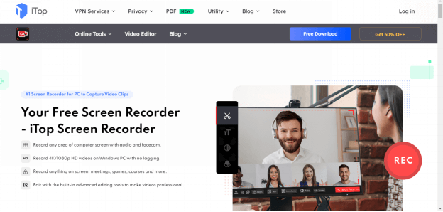 Zoom Meeting Recording App - iTop Screen Recorder