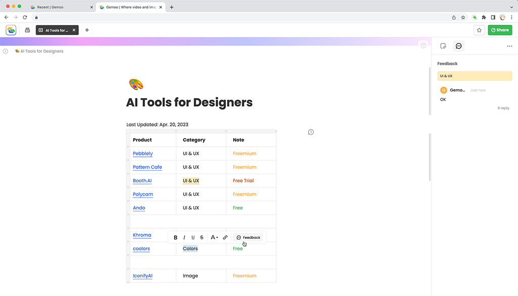 Table New Functions